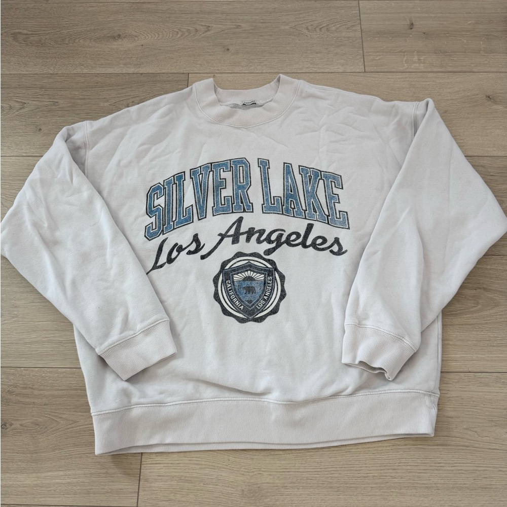 Abercrombie & Fitch Cream Crewneck Sweater